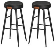 Sedia da bar LIOR nera