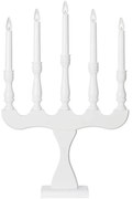 Markslöjd 706278 - Candeliere natalizio SVANEHOLM 5xE10/3W/230V pino/bianco