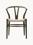 Sedia in legno con seduta intrecciata CH24 Wishbone Chair