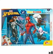 Puzzle per Bambini Spider-Man Double-face 60 Pezzi 70 x 1,5 x 50 cm (6 Unità)