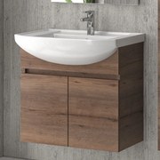 Kamalu - mobile bagno 65cm sospeso con 2 ante bn-65a