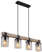 Globo 15555-4H - Lampadario a sospensione con filo LILA 4xE27/60W/230V