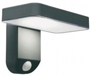 Applique Da Esterno Contemporanea Solare Termoplastica E Grigio Led 4,5W 4000K