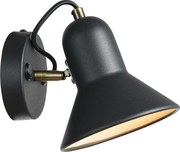 Faretto da parete ASTAMA 1xE27/40W/230V nero/ottone