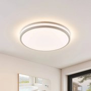 Lindby Plafoniera LED Arnim in bianco, tonda, IP44