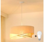Brilagi - Lampadario LED a sospensione con filo LYRA 1xE27/15W/230V color crema/beige