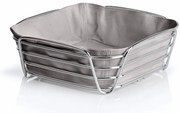 Cestino per il pane grigio con inserto in cotone grigio Delara, larghezza 25 cm - Blomus