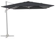 Ombrellone decentrato grigio AURA NATERIAL L 281 x 286 cm con telo grigio