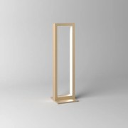 Lampada Scrivania-Ufficio Moderna Four Squares Alluminio Oro Led 8W