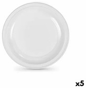 Set di piatti riutilizzabili Algon Bianco Plastica 25 x 25 x 1,5 cm (36 Unità)