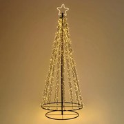 Albero Conic 1254 lampadine bianco caldo H 200 cm