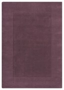 Tappeto di lana viola scuro tessuto a mano 160x230 cm Border - Flair Rugs