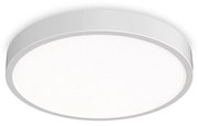 Plafoniera Contemporanea Ray Metallo Bianco Led Integrato 44W 3000K Ip44