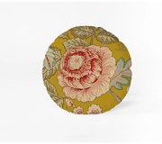 Cuscino giallo , ø 40 cm Japanese Flowers - Velvet Atelier