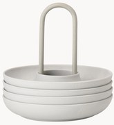 Portauova con supporto Singles, set da 4