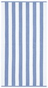 Telo da bagno in cotone blu e bianco 90x140 cm Stripe Jacquard - Bianca