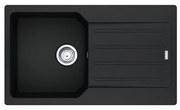 Lavello sopratop 1 vasca in fragranite nero FRANKE City L 50 x L 86 cm