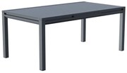 Tavolo da giardino allungabile Odyssea II NATERIAL in alluminio antracite per 10 persone 180/240x100cm