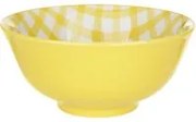 Insalatiera quadretti 15 cm giallo Vichy