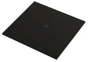 Piatto doccia SENSEA in composito minerale di resina gelificata Remix V3 nero L 80 x L 80 x H 2.2 cm opaco