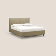 Izumi letto imbottito contenitore con piedi alti in tessuto smacchiabile T05 cammello