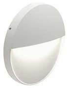 Applique Da Esterno Geo Round Alluminio E Termoplastica Bianco Led 6W 4000K