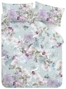 Set copripiumino e federa azzurro per letto matrimoniale e per letto esteso 230x220 cm Floral Serenity – RHS