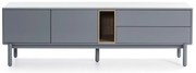 Tavolo TV blu-grigio 180x56 cm Corvo - Teulat