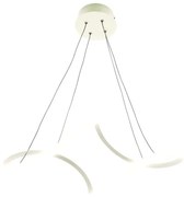 Lampadario LED moderno Dana bianco, luce naturale 5180 lumen