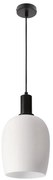 Lampada sospesa a cavo WOLKEN 1xE27/40W/230V bianco/nero