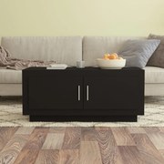 Tavolino Da Salotto Nero 102x50x45 Cm İn Legno Multistrato /