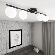 Lampada da soffitto in acciaio KAIRO 4 da interno 4xE14