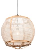 Lampada a sospensione orientale marrone 50 cm - PASCAL