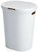 Cesto portabiancheria bianco capacità 40 lt