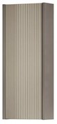 Pensile bagno Niwa laccato opaco grigio carbone con vetro sabbia, 1 anta apertura da sinistra P 17 x L 30 x H 78.5 cm