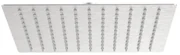 Soffione doccia AQUASANIT Cometa in inox cromo 1 getto