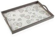 Vassoio Cozy Cuori Legno MDF (30 x 5 x 45 cm)