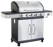 Barbecue Davis Multifunzione in Acciaio Inox: 3, 4, 5 Bruciatori, 5 fuochi +1