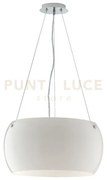Lampadario a sospensione equatore bianco 3 luci attacco e27 40xx40x...