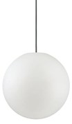 Sospensione Moderna Sole Alluminio Bianco 1 Luce E27 D30Cm