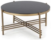 Tavolino ISMENA 41x80 cm oro/nero