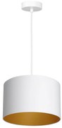 Lampadario a sospensione con filo ARDEN 1xE27/60W/230V diametro 25 cm bianco/oro