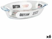 Teglia da Cucina Quttin 725 ml Vetro Ovale (6 Unità)