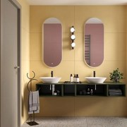 Piastrella da rivestimento interno 60 x 120 cm Sp. 7 mm rettificato Trend Ginger in gres naturale smaltato satinato giallo traffico leggero (pei 1/5) 1.44 mq