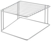 Ripiano aggiuntivo argentato in acciaio 25x25 cm Boxe – Metaltex