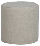 Pouf beige , ø 46 cm Sara - WOOOD