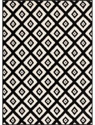 Tappeto bianco e nero 160x220 cm Avanti - FD