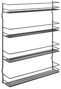 Organizer per spezie da parete in acciaio inox – Metaltex