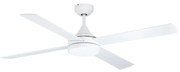 Ventilatore Trinitad 1 Acciaio Bianco Opaco E Acrilico Bianco Led Cct