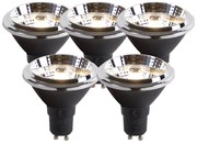 Confezione da 5 Lampadine LED GU10 AR70 6W 475lm 3000K